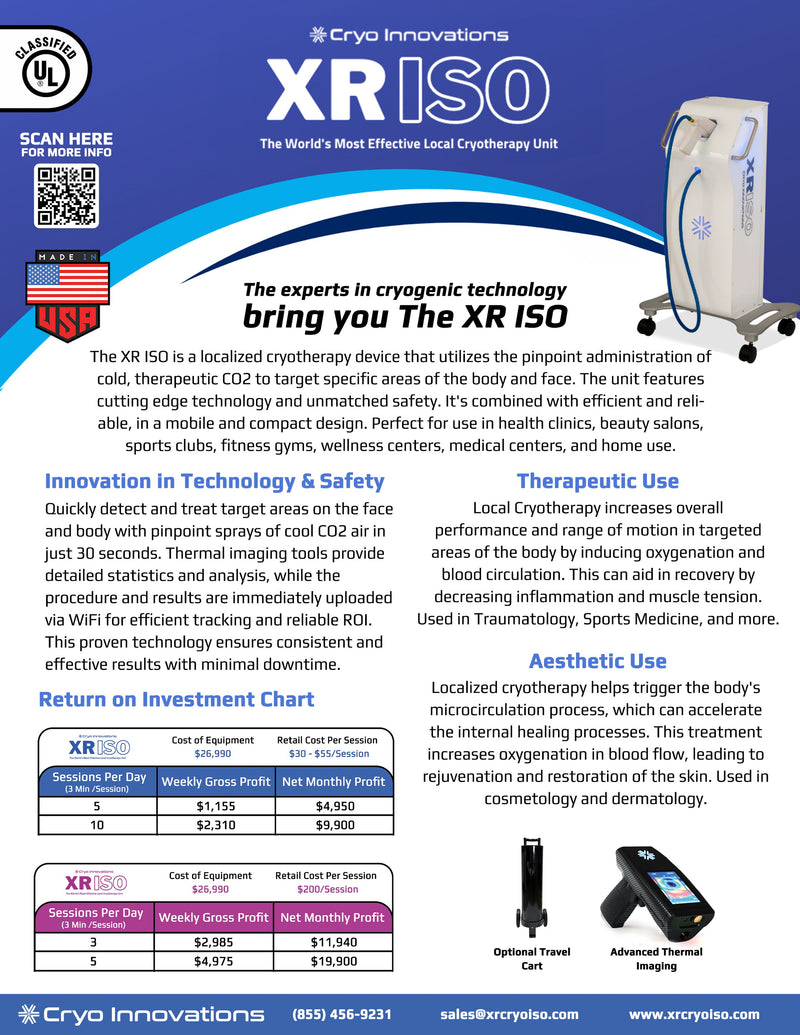 Cryo Innovation XR ISO Localized Cryotherapy Machine